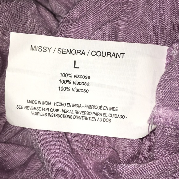 Purple Hi Low Tunic - Picture 5 of 5